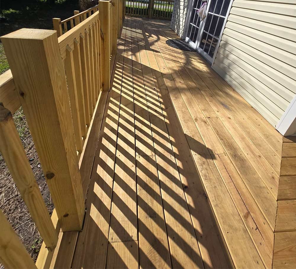 wood deck installation